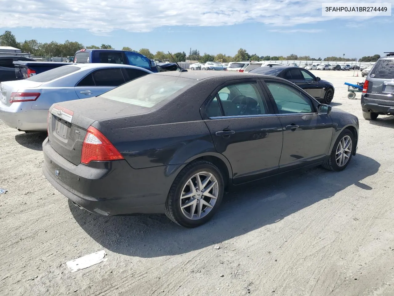 2011 Ford Fusion Sel VIN: 3FAHP0JA1BR274449 Lot: 66936464