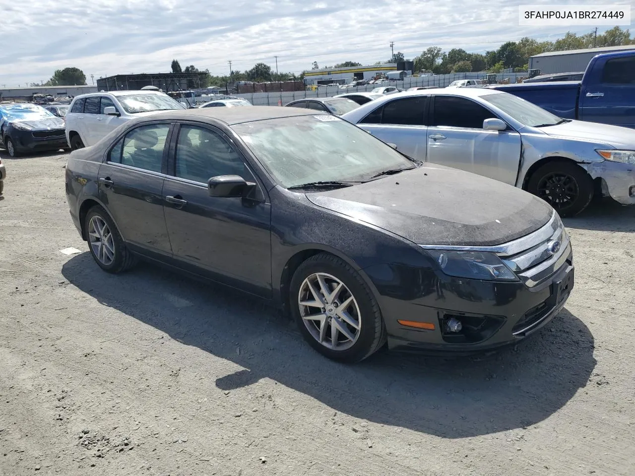 2011 Ford Fusion Sel VIN: 3FAHP0JA1BR274449 Lot: 66936464