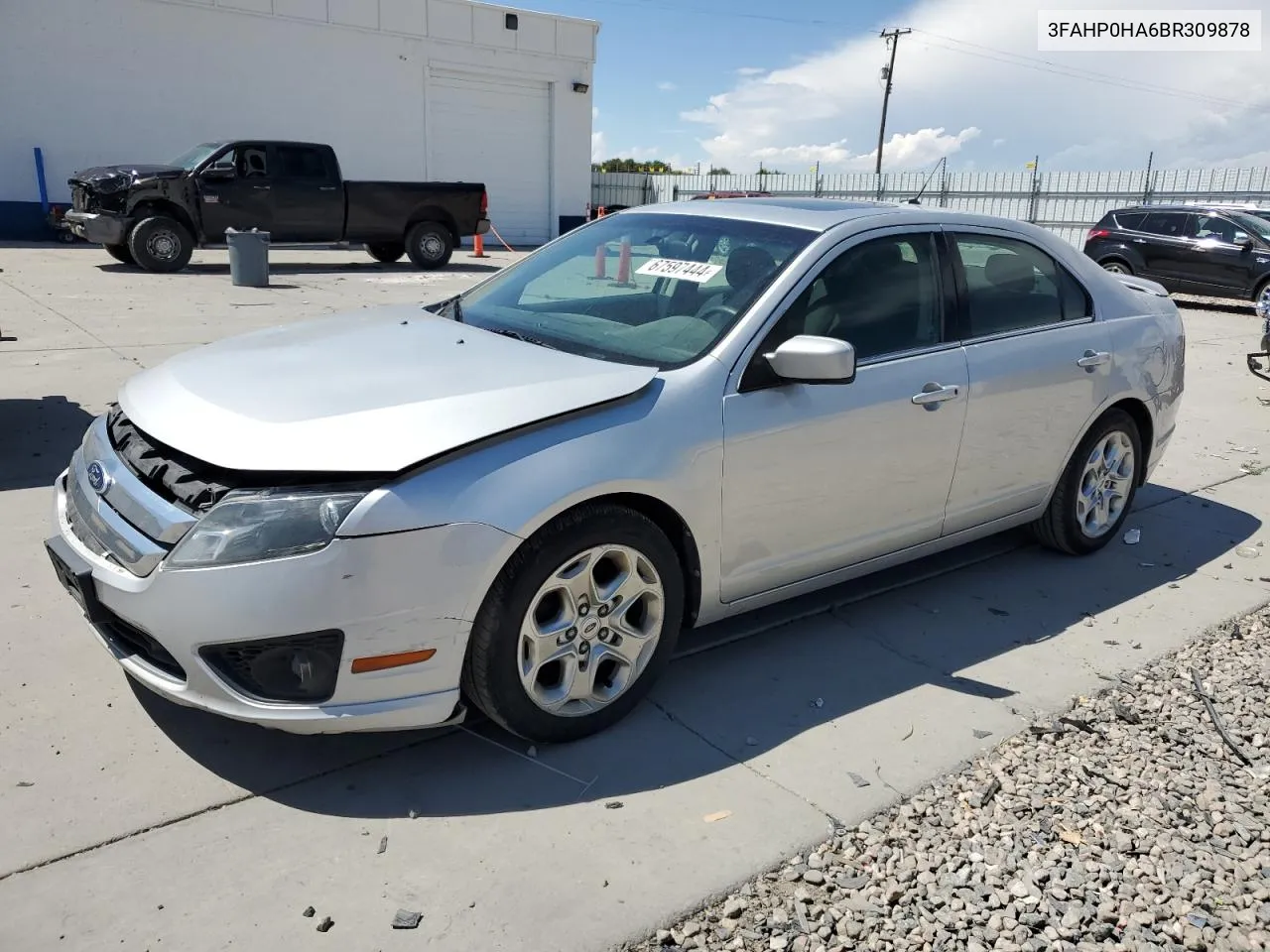 2011 Ford Fusion Se VIN: 3FAHP0HA6BR309878 Lot: 67597444