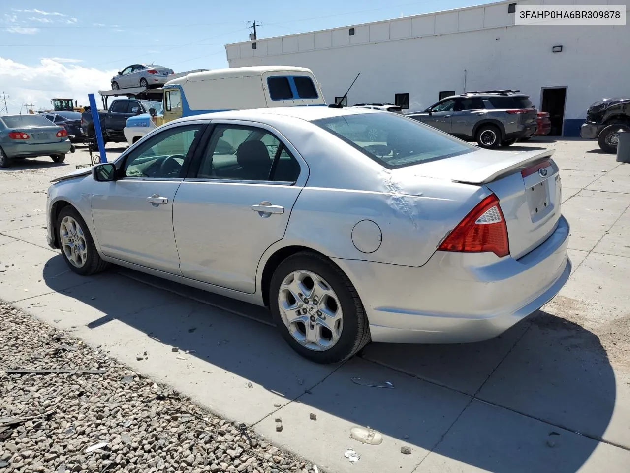 2011 Ford Fusion Se VIN: 3FAHP0HA6BR309878 Lot: 67597444