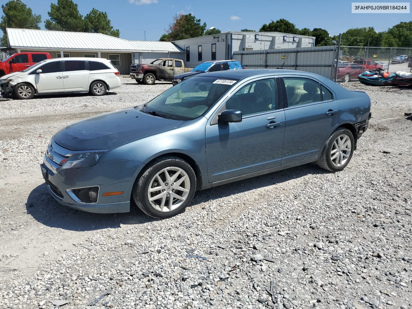 2011 Ford Fusion Sel VIN: 3FAHP0JG9BR184244 Lot: 67705134