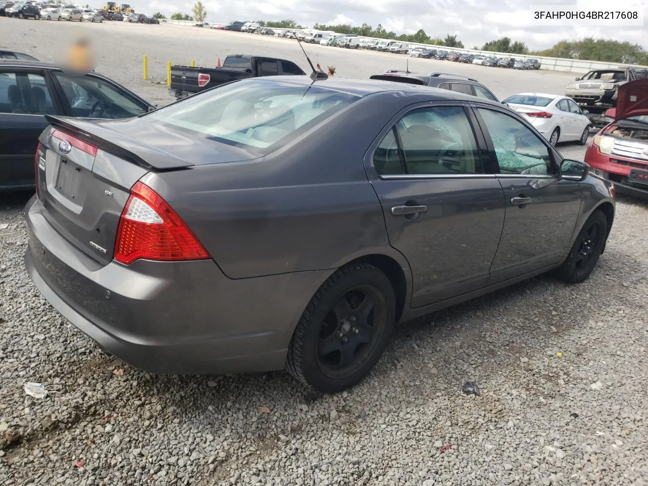 2011 Ford Fusion Se VIN: 3FAHP0HG4BR217608 Lot: 67835104