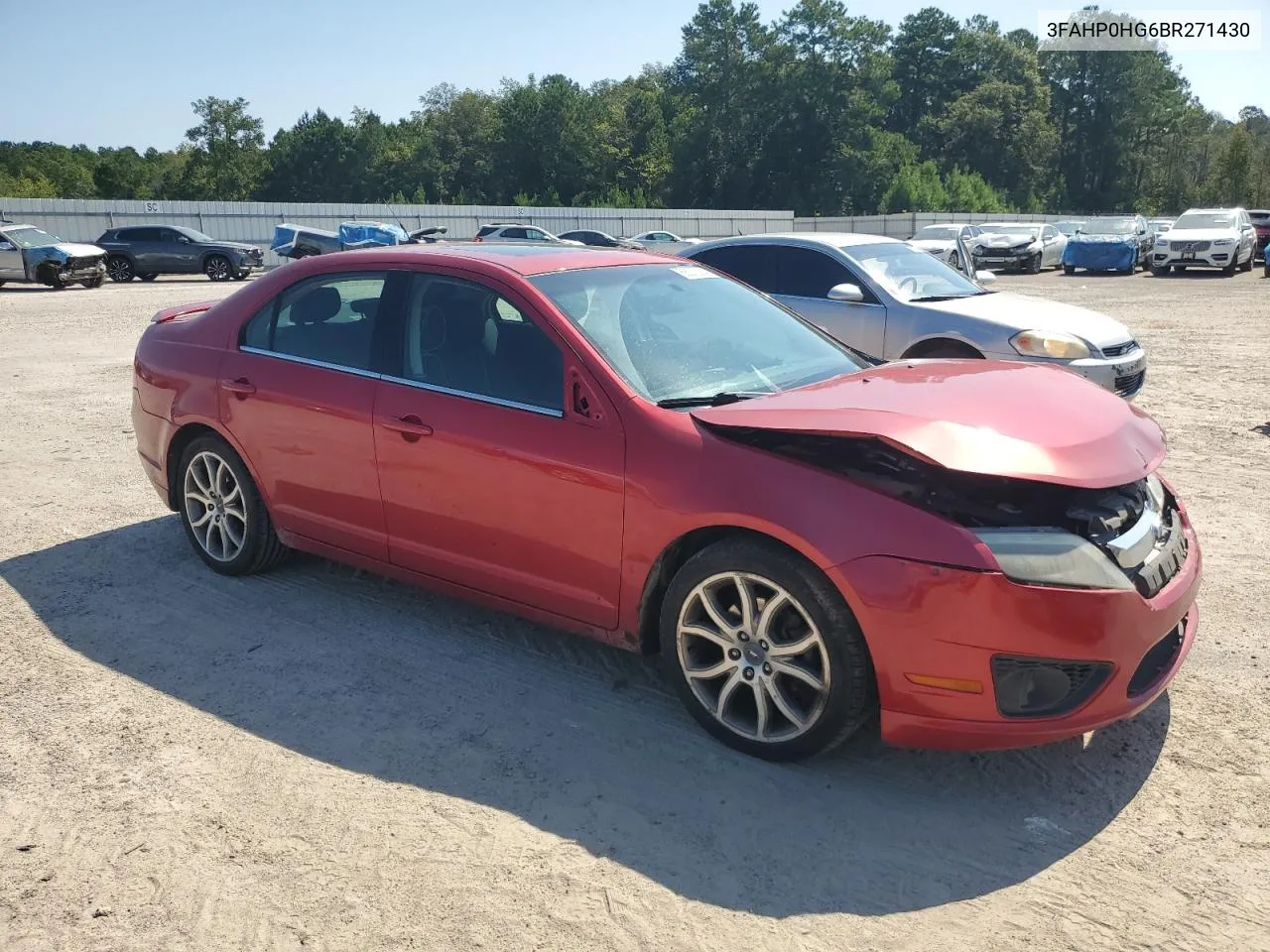 2011 Ford Fusion Se VIN: 3FAHP0HG6BR271430 Lot: 68070224