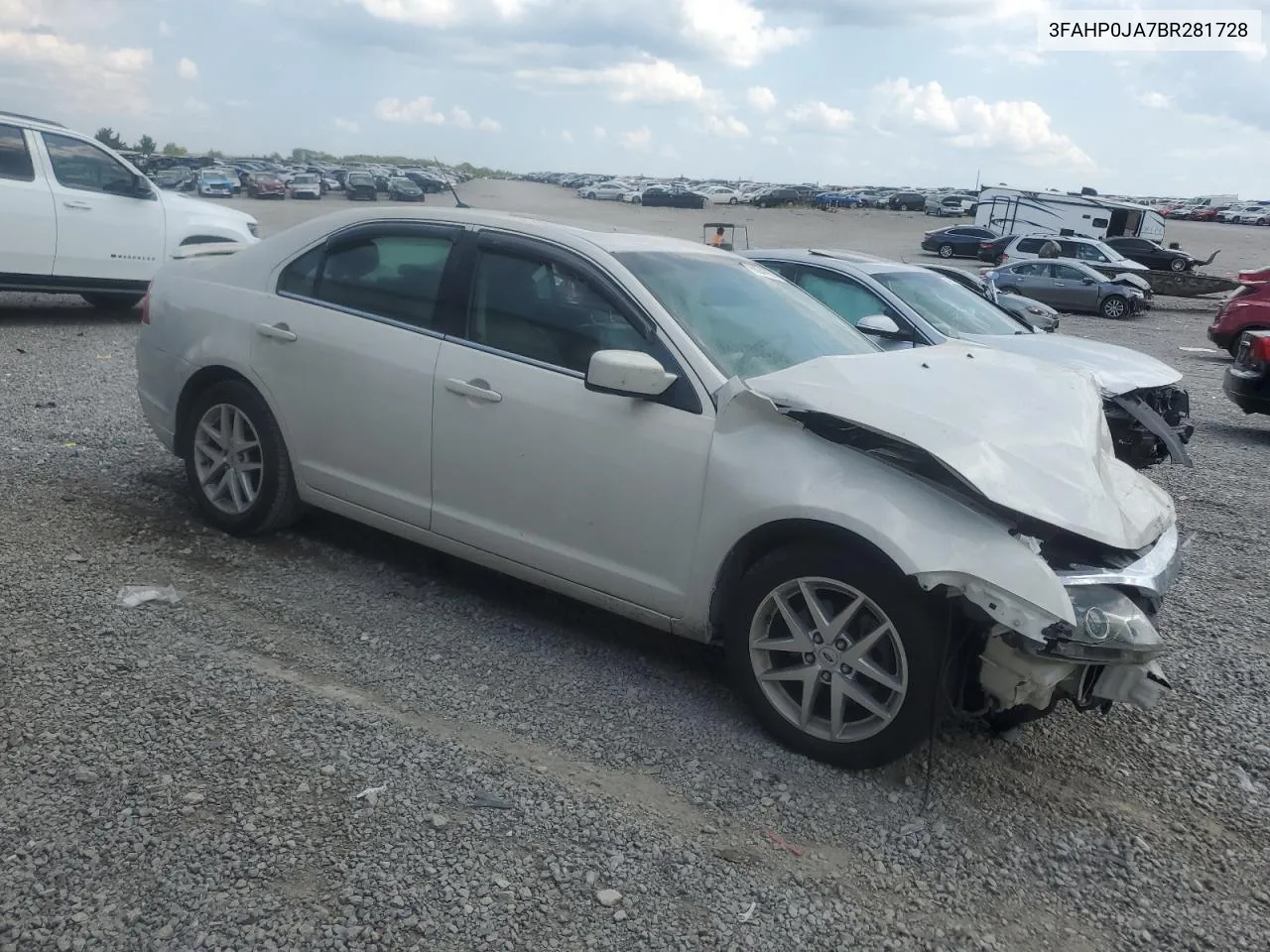 2011 Ford Fusion Sel VIN: 3FAHP0JA7BR281728 Lot: 68241884