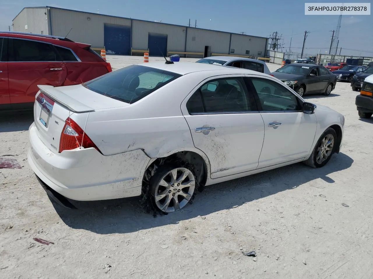 2011 Ford Fusion Sel VIN: 3FAHP0JG7BR278378 Lot: 68316544