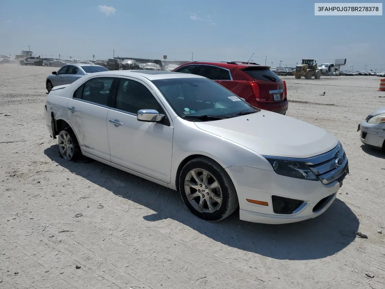 2011 Ford Fusion Sel VIN: 3FAHP0JG7BR278378 Lot: 68316544