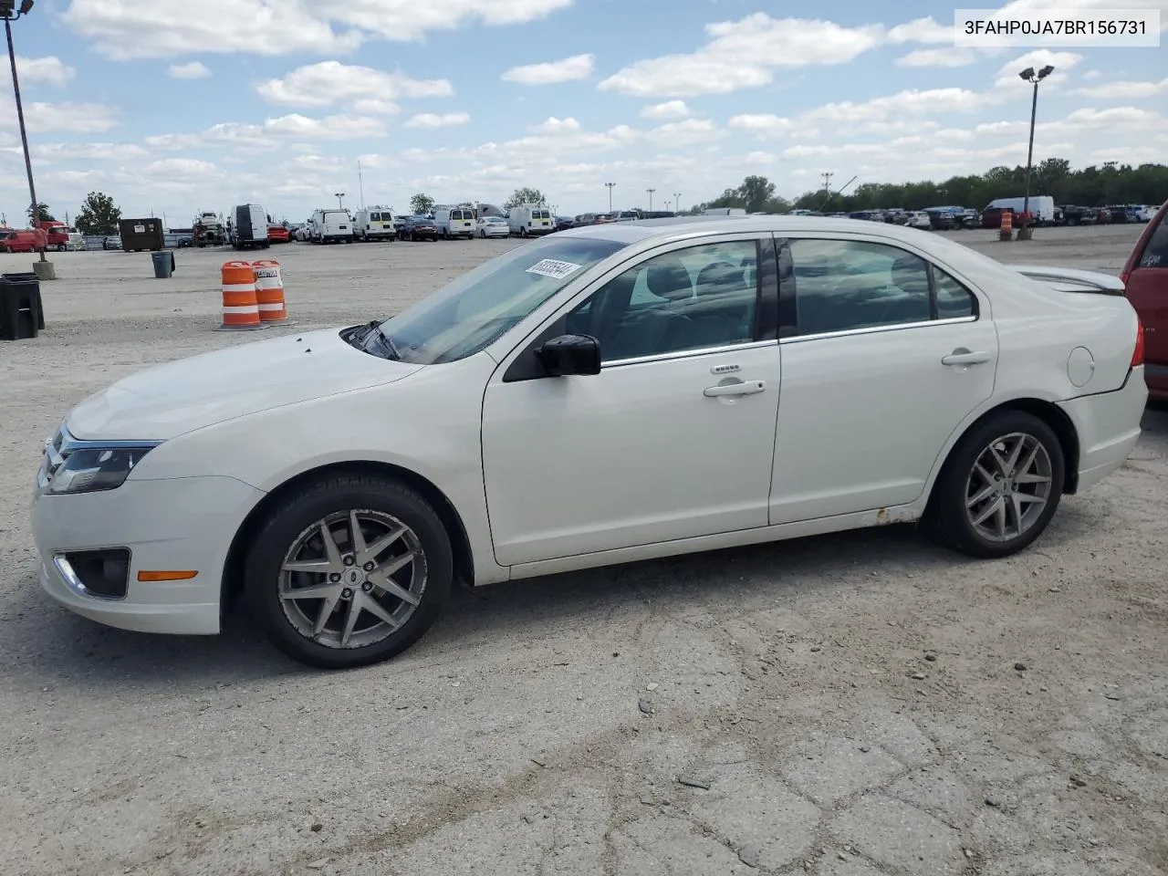 2011 Ford Fusion Sel VIN: 3FAHP0JA7BR156731 Lot: 68335544