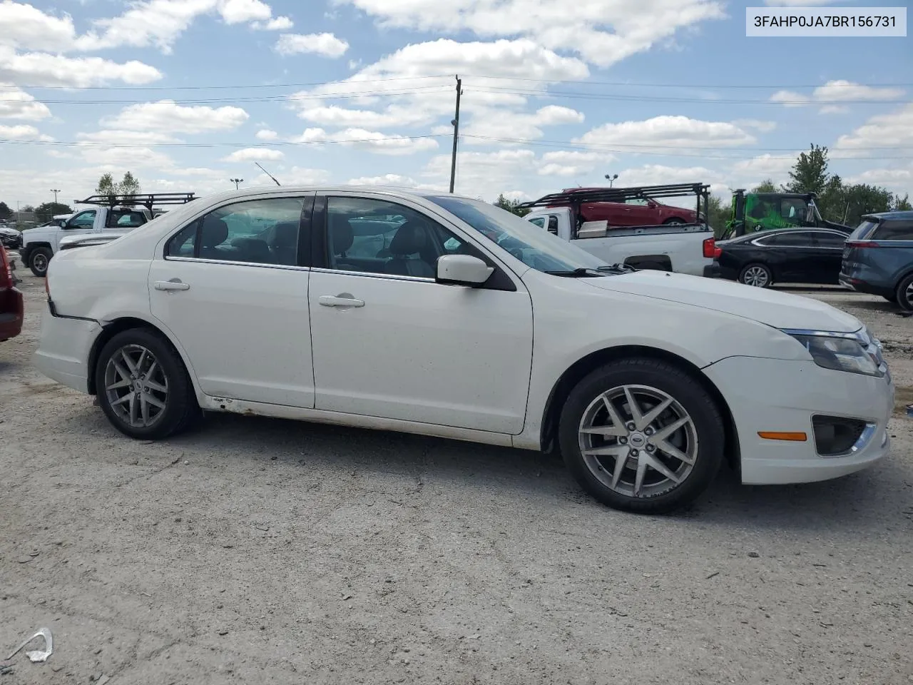 2011 Ford Fusion Sel VIN: 3FAHP0JA7BR156731 Lot: 68335544