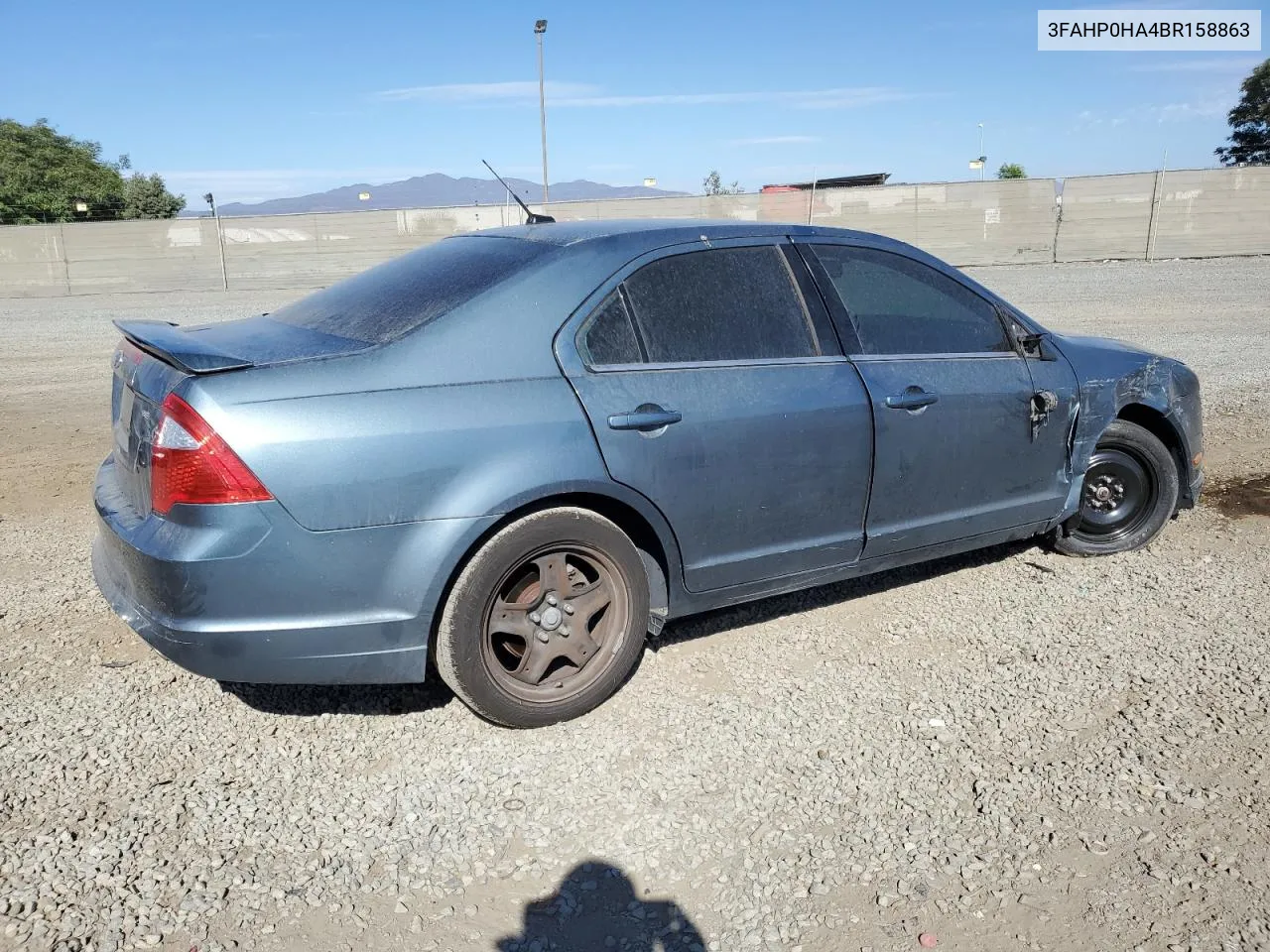 2011 Ford Fusion Se VIN: 3FAHP0HA4BR158863 Lot: 68387484