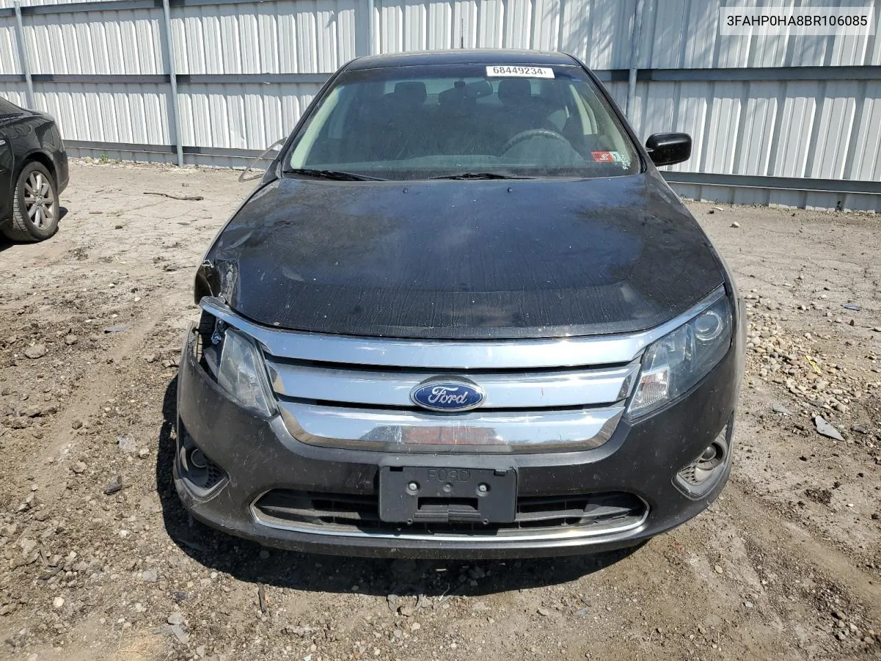 2011 Ford Fusion Se VIN: 3FAHP0HA8BR106085 Lot: 68449234