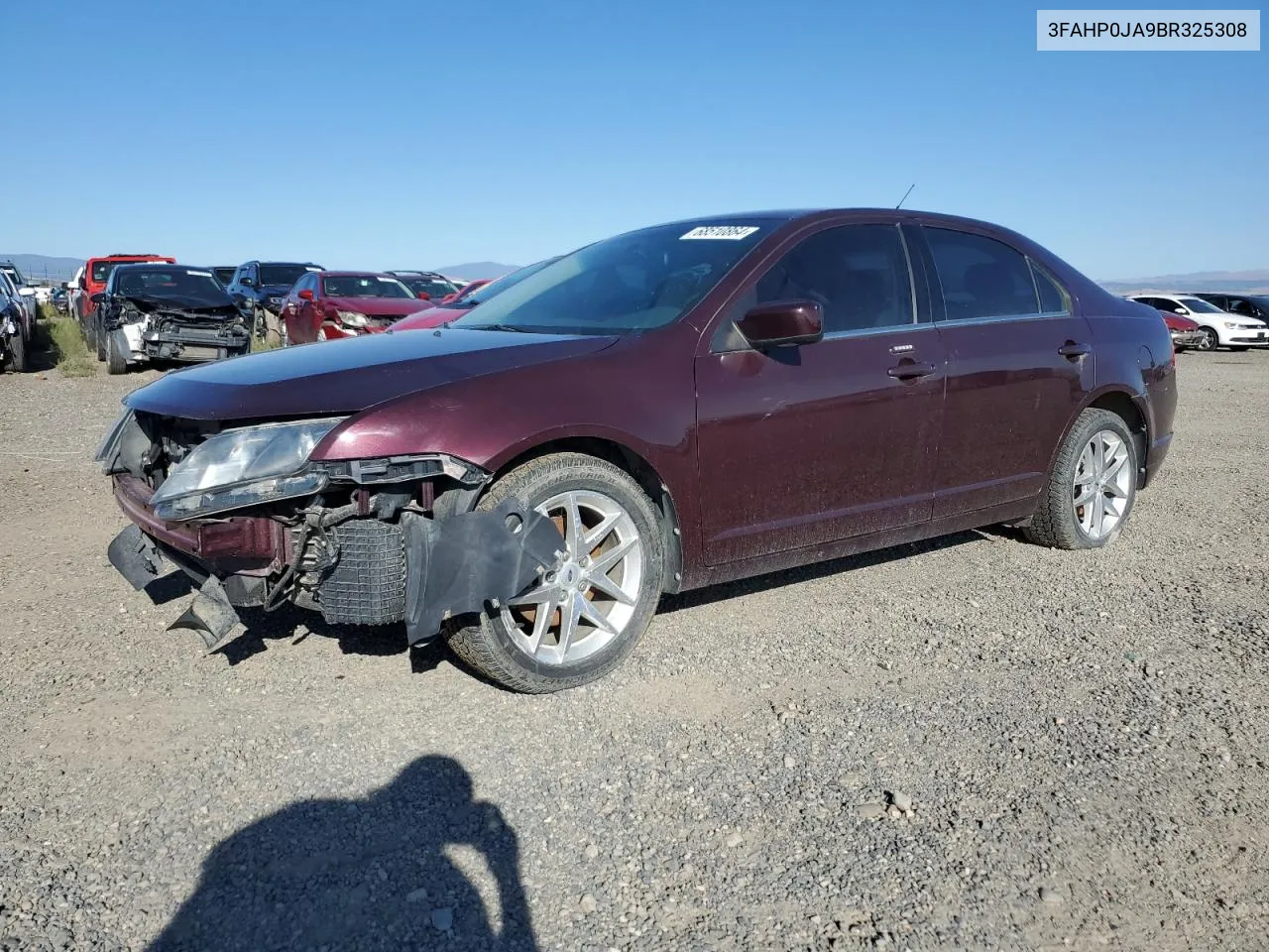 2011 Ford Fusion Sel VIN: 3FAHP0JA9BR325308 Lot: 68510864