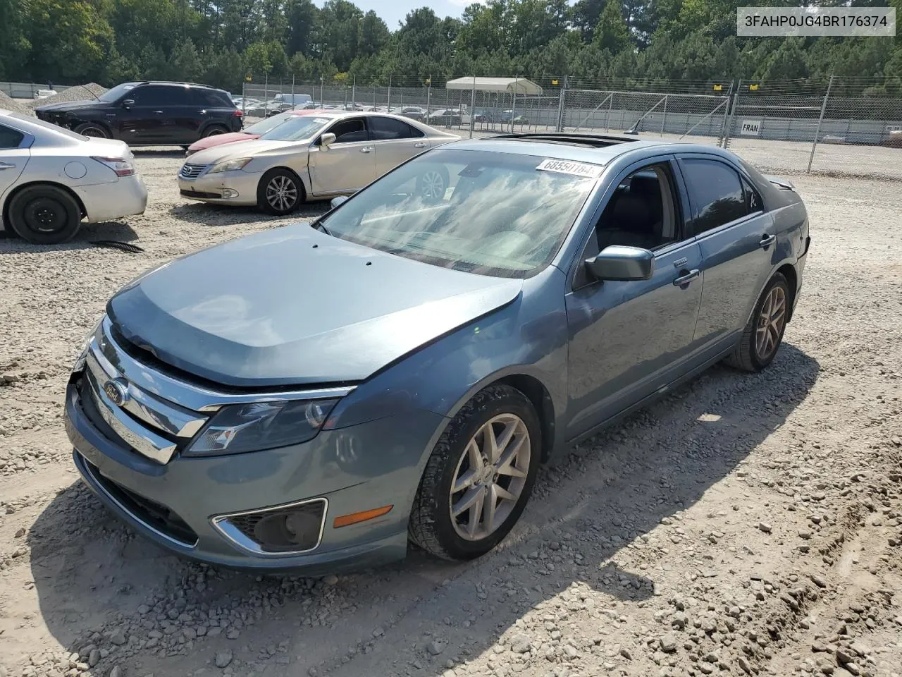 2011 Ford Fusion Sel VIN: 3FAHP0JG4BR176374 Lot: 68550184