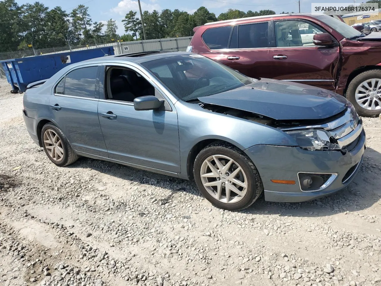 2011 Ford Fusion Sel VIN: 3FAHP0JG4BR176374 Lot: 68550184