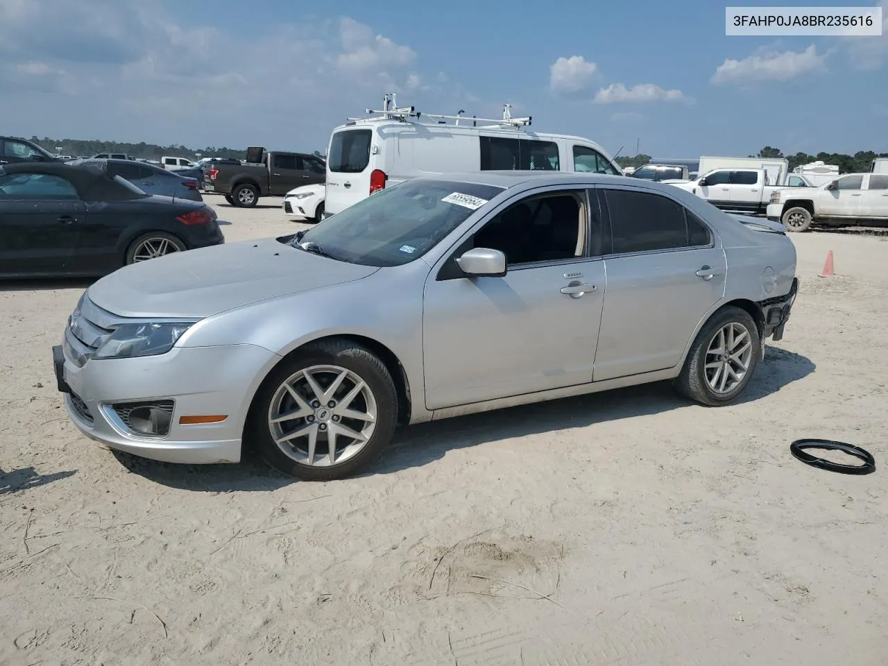 2011 Ford Fusion Sel VIN: 3FAHP0JA8BR235616 Lot: 68559564