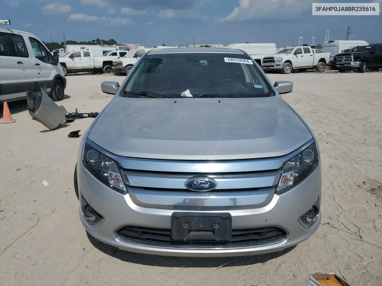 2011 Ford Fusion Sel VIN: 3FAHP0JA8BR235616 Lot: 68559564