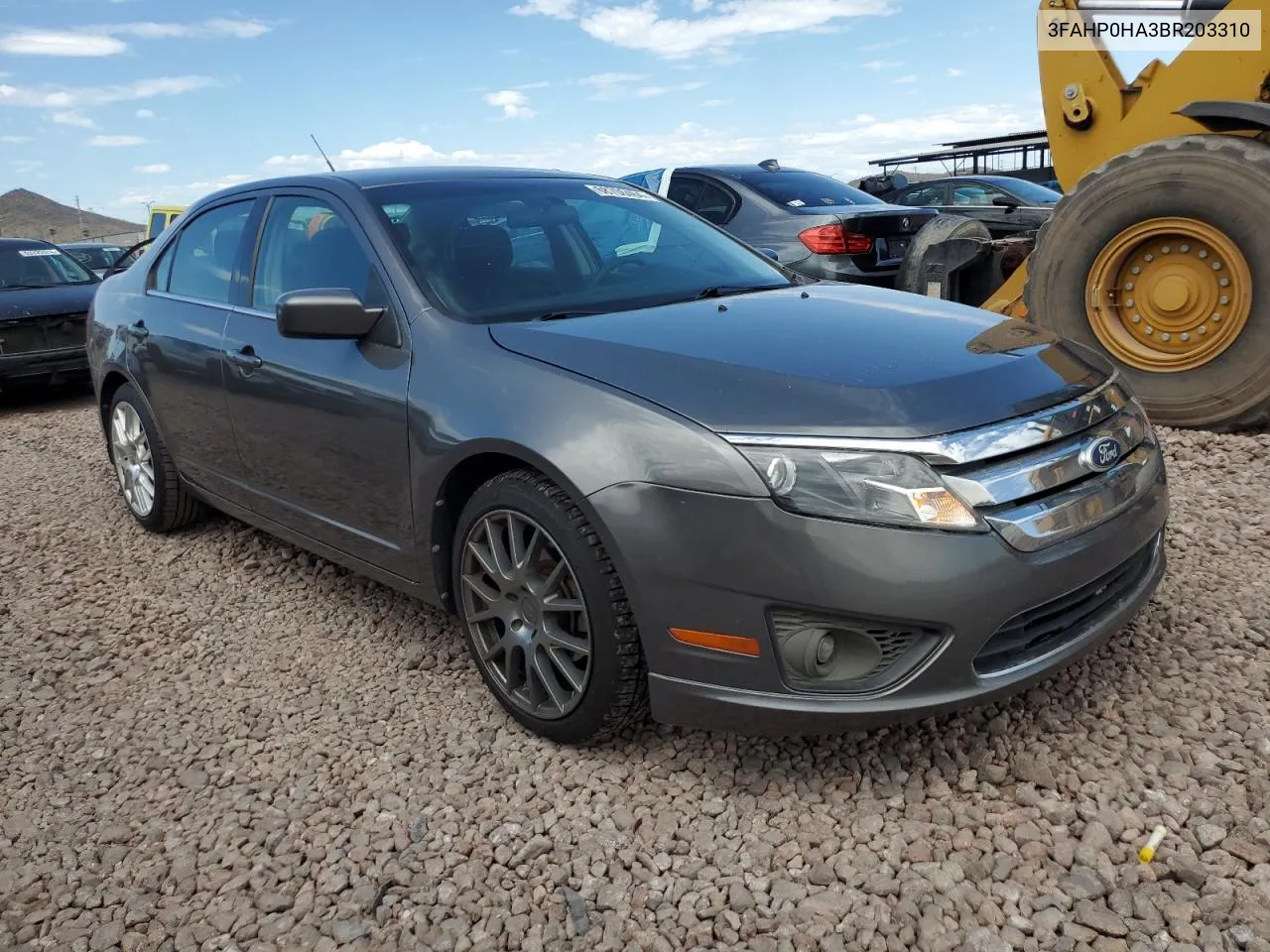 2011 Ford Fusion Se VIN: 3FAHP0HA3BR203310 Lot: 68706464