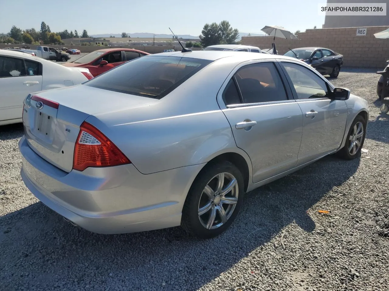 2011 Ford Fusion Se VIN: 3FAHP0HA8BR321286 Lot: 69245454