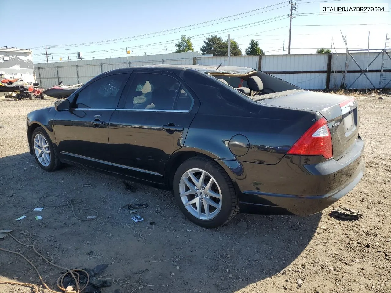 2011 Ford Fusion Sel VIN: 3FAHP0JA7BR270034 Lot: 69304064