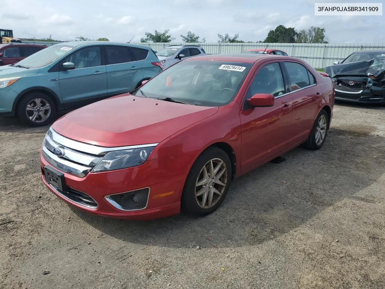 2011 Ford Fusion Sel VIN: 3FAHP0JA5BR341909 Lot: 69629414