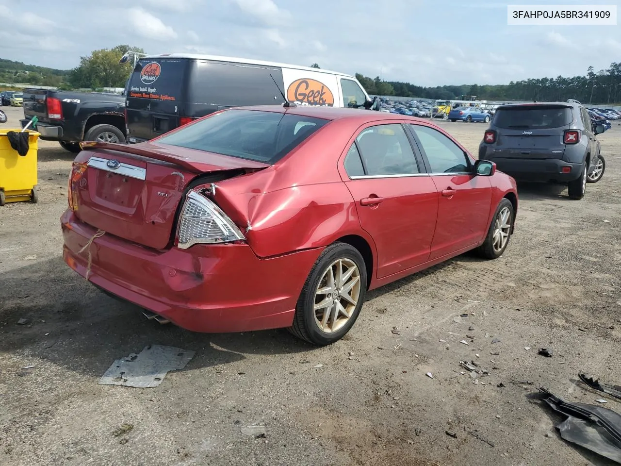 2011 Ford Fusion Sel VIN: 3FAHP0JA5BR341909 Lot: 69629414