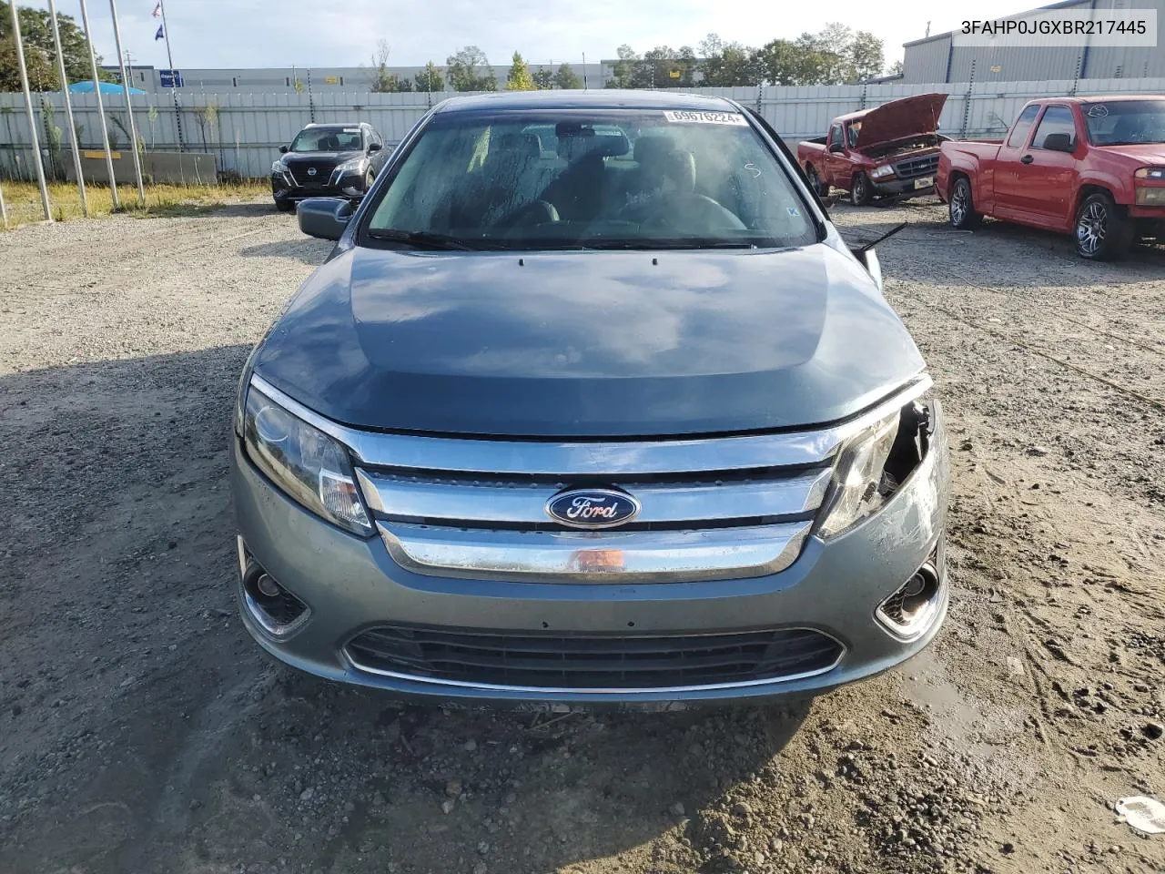 2011 Ford Fusion Sel VIN: 3FAHP0JGXBR217445 Lot: 69676224