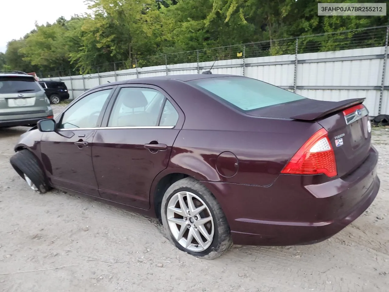 2011 Ford Fusion Sel VIN: 3FAHP0JA7BR255212 Lot: 70121104