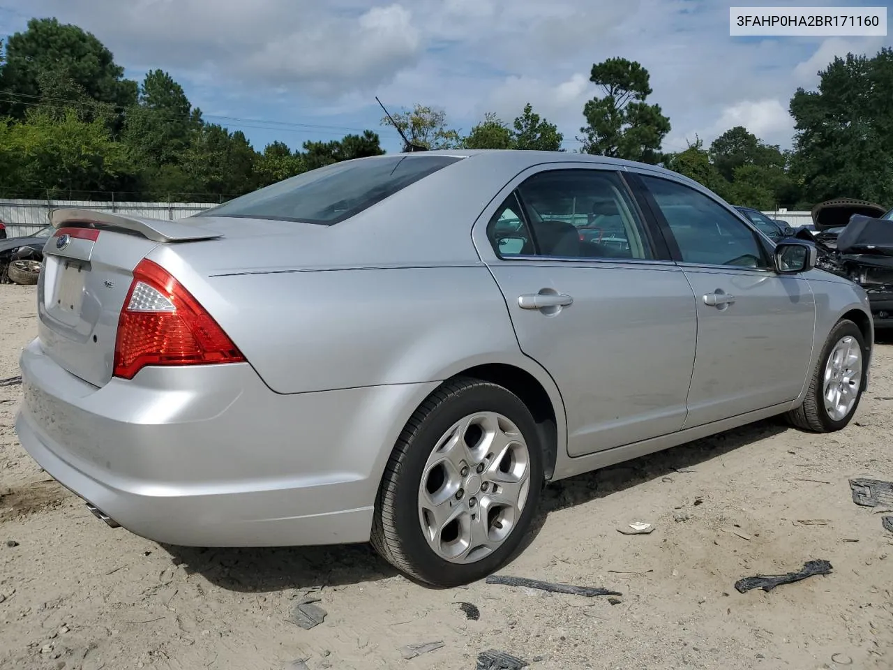 2011 Ford Fusion Se VIN: 3FAHP0HA2BR171160 Lot: 70400964