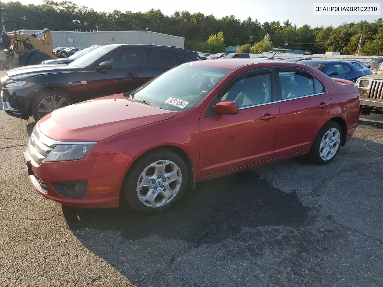 2011 Ford Fusion Se VIN: 3FAHP0HA9BR102210 Lot: 70511384