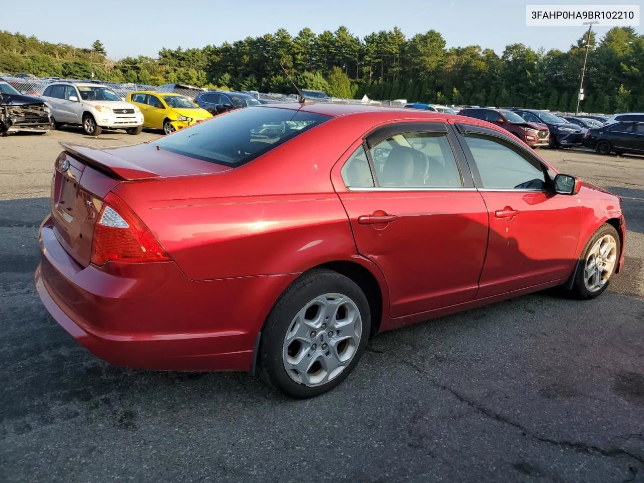 2011 Ford Fusion Se VIN: 3FAHP0HA9BR102210 Lot: 70511384