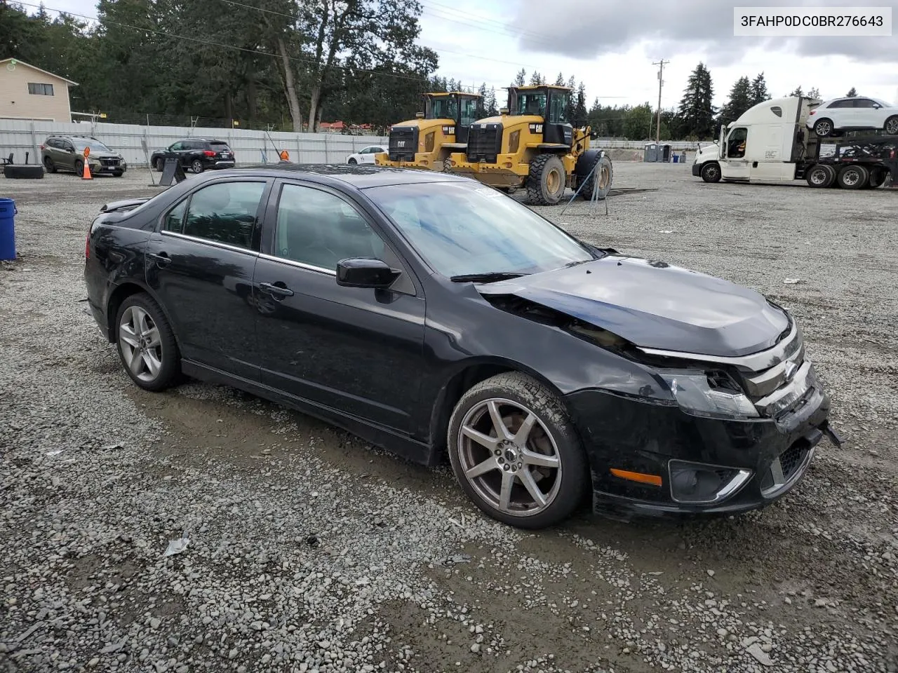 3FAHP0DC0BR276643 2011 Ford Fusion Sport