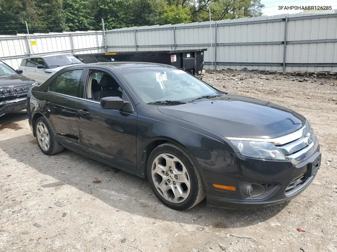 2011 Ford Fusion Se VIN: 3FAHP0HA6BR126285 Lot: 71280594