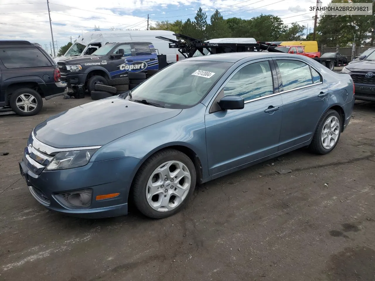 2011 Ford Fusion Se VIN: 3FAHP0HA2BR299821 Lot: 71312004