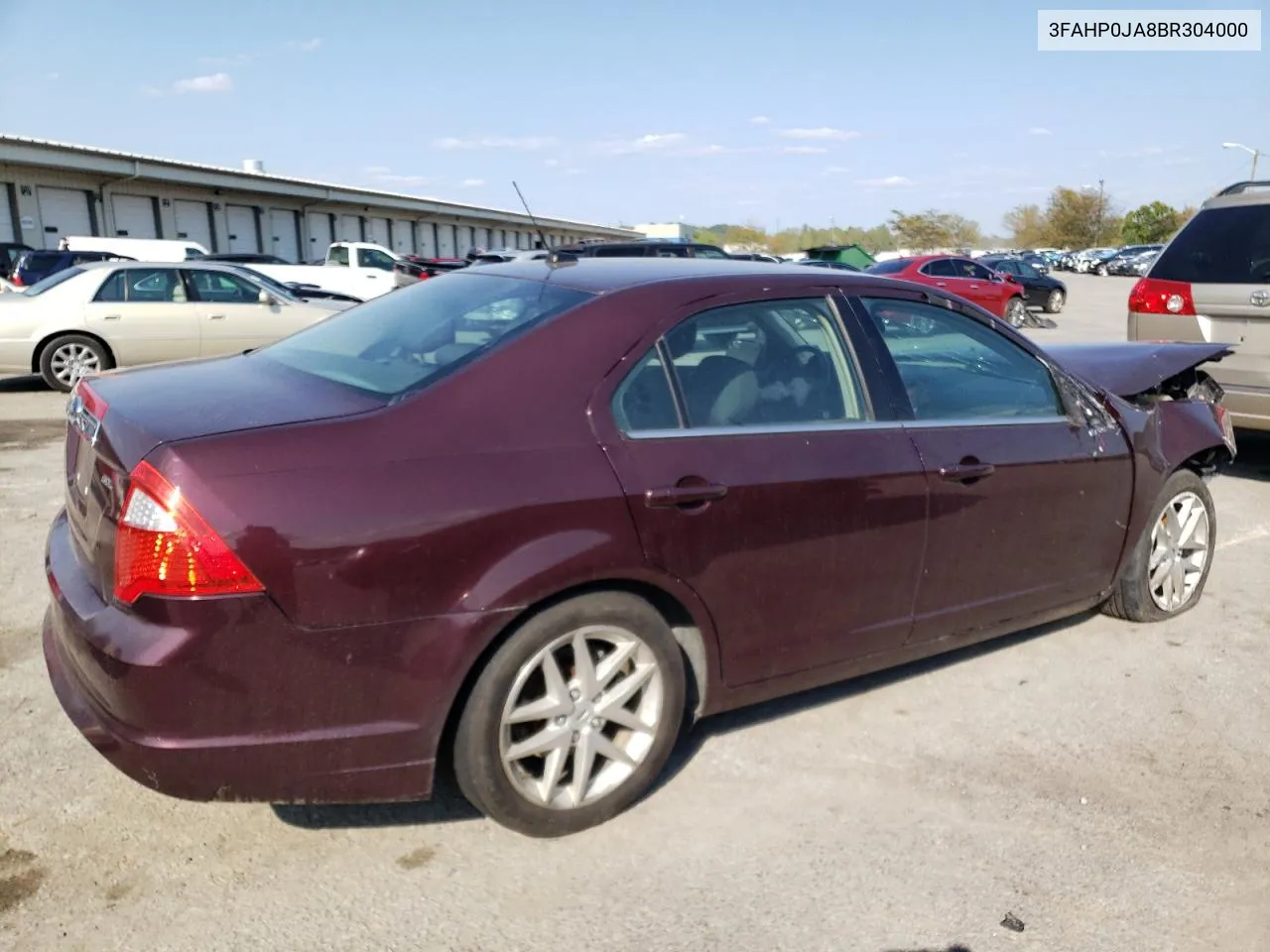 2011 Ford Fusion Sel VIN: 3FAHP0JA8BR304000 Lot: 71430954