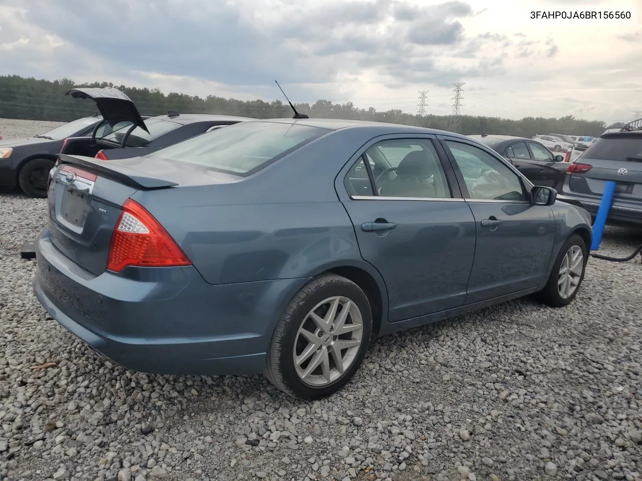 2011 Ford Fusion Sel VIN: 3FAHP0JA6BR156560 Lot: 71929384