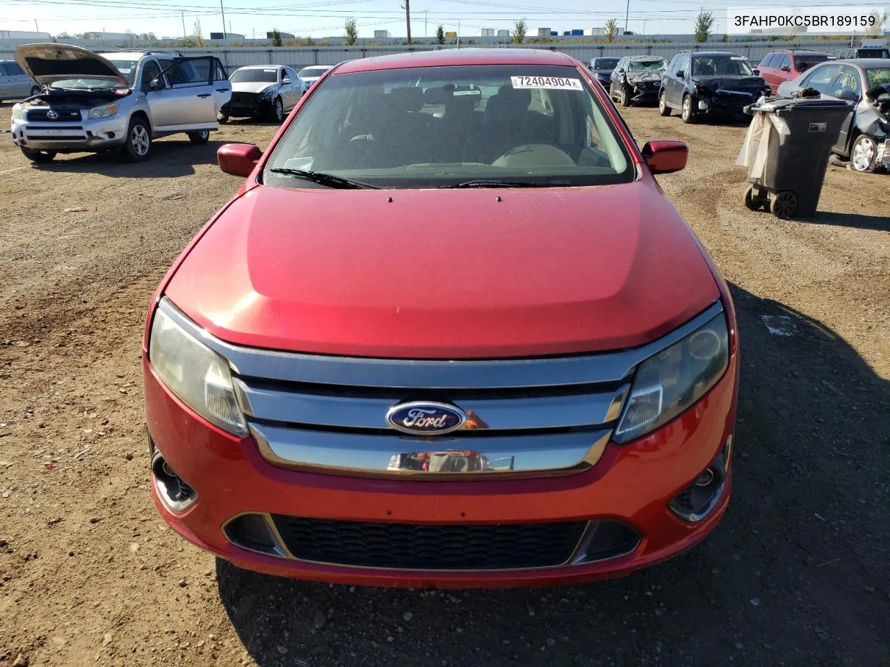 2011 Ford Fusion Sport VIN: 3FAHP0KC5BR189159 Lot: 72404904