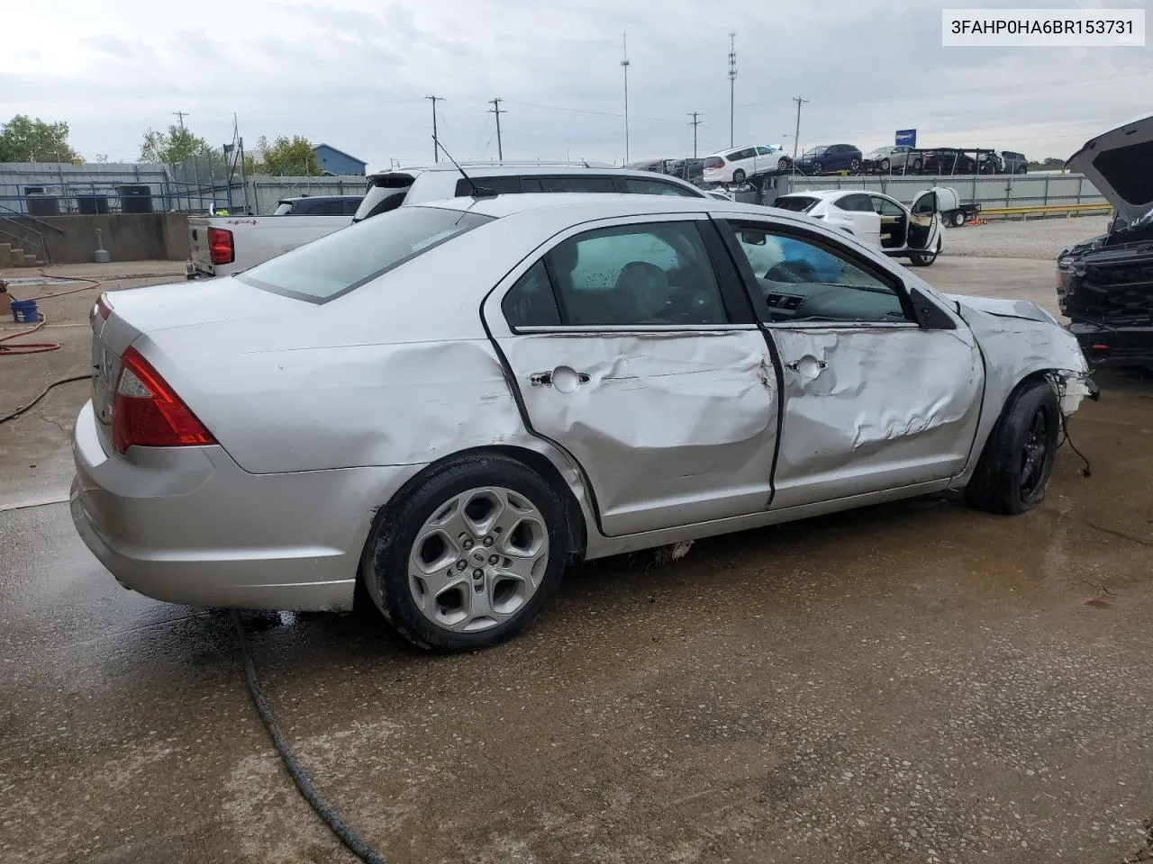 2011 Ford Fusion Se VIN: 3FAHP0HA6BR153731 Lot: 72518704