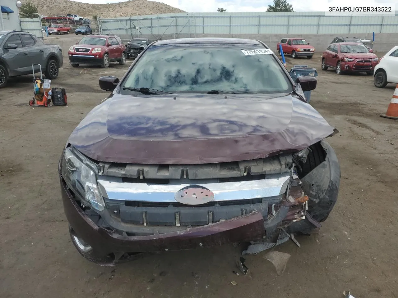 3FAHP0JG7BR343522 2011 Ford Fusion Sel