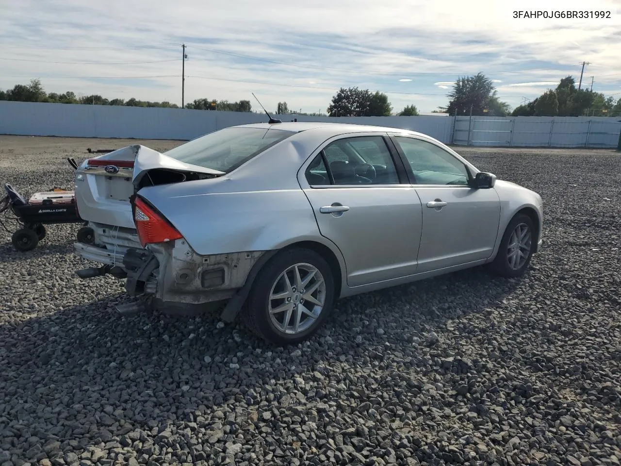 2011 Ford Fusion Sel VIN: 3FAHP0JG6BR331992 Lot: 72547914