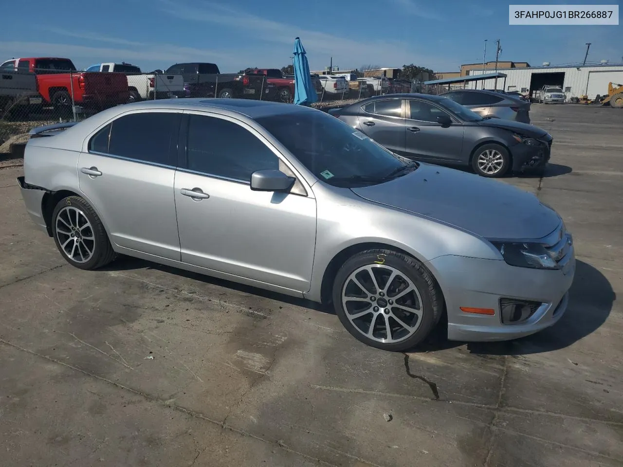 2011 Ford Fusion Sel VIN: 3FAHP0JG1BR266887 Lot: 72642494