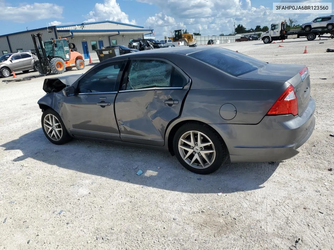 2011 Ford Fusion Sel VIN: 3FAHP0JA6BR123560 Lot: 72729664