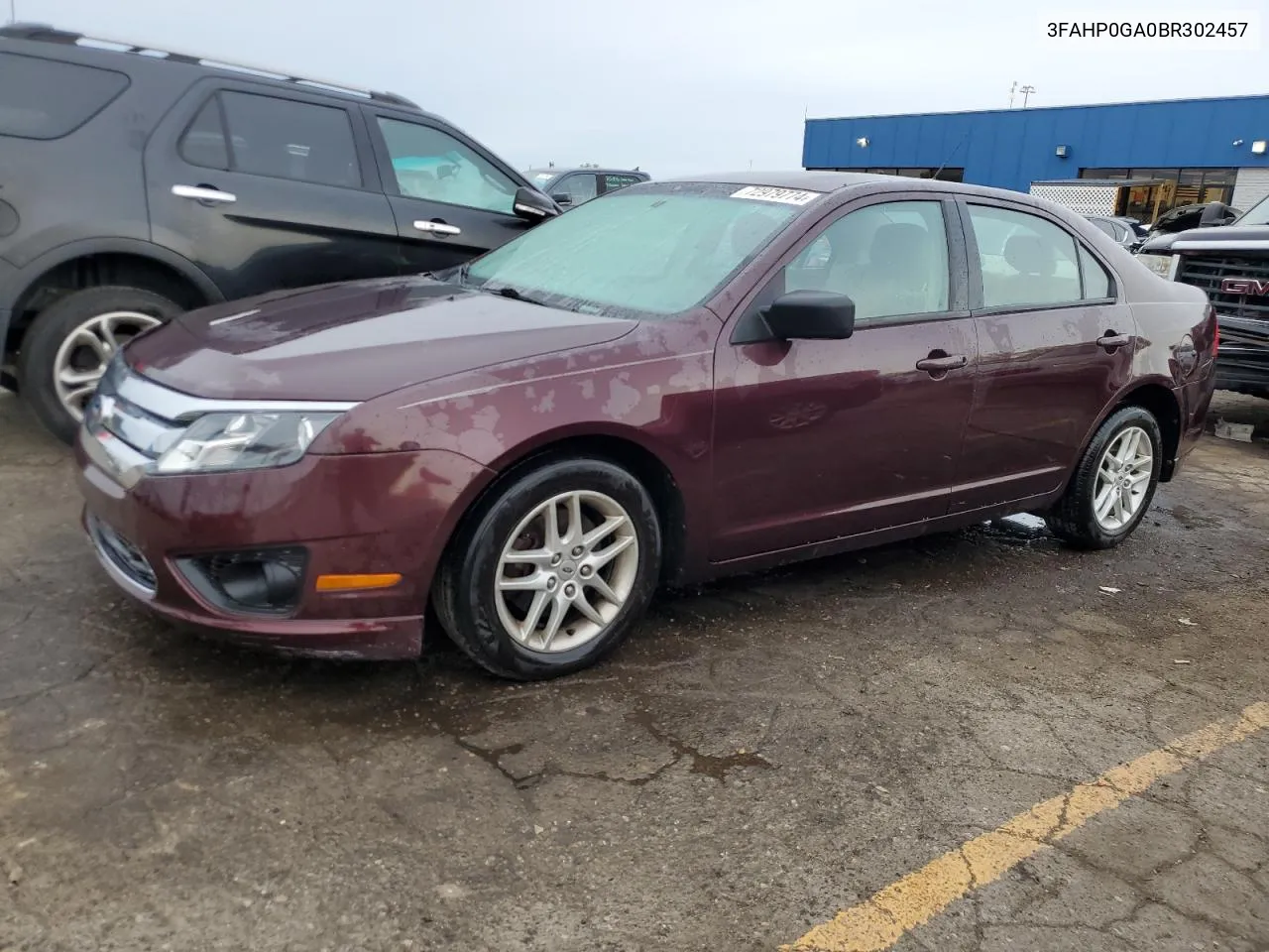 2011 Ford Fusion S VIN: 3FAHP0GA0BR302457 Lot: 72979774