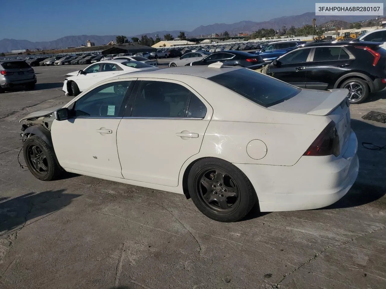 2011 Ford Fusion Se VIN: 3FAHP0HA6BR280107 Lot: 73556994