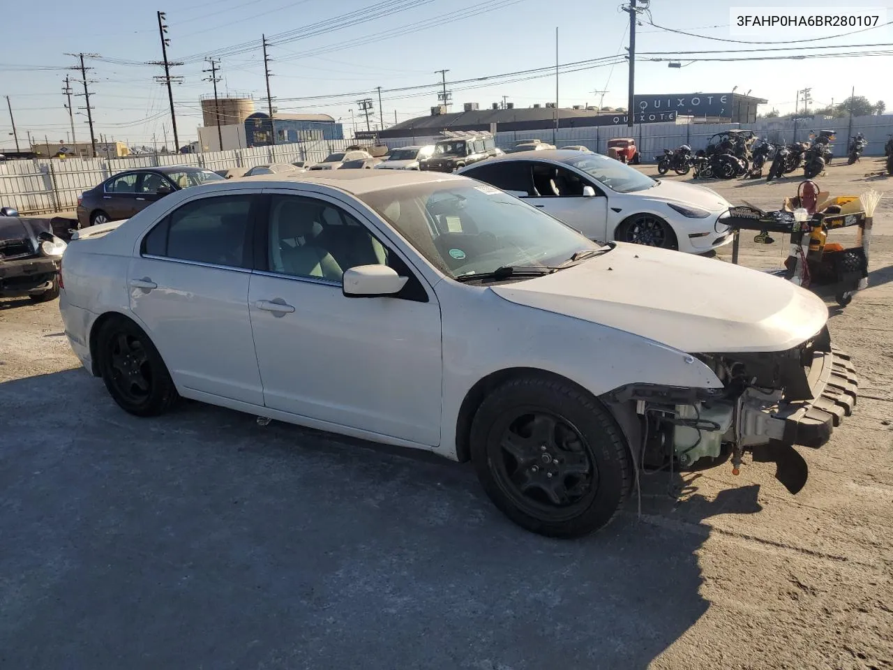 2011 Ford Fusion Se VIN: 3FAHP0HA6BR280107 Lot: 73556994