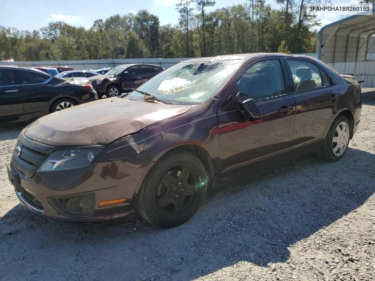 2011 Ford Fusion Se VIN: 3FAHP0HA1BR260153 Lot: 73644014