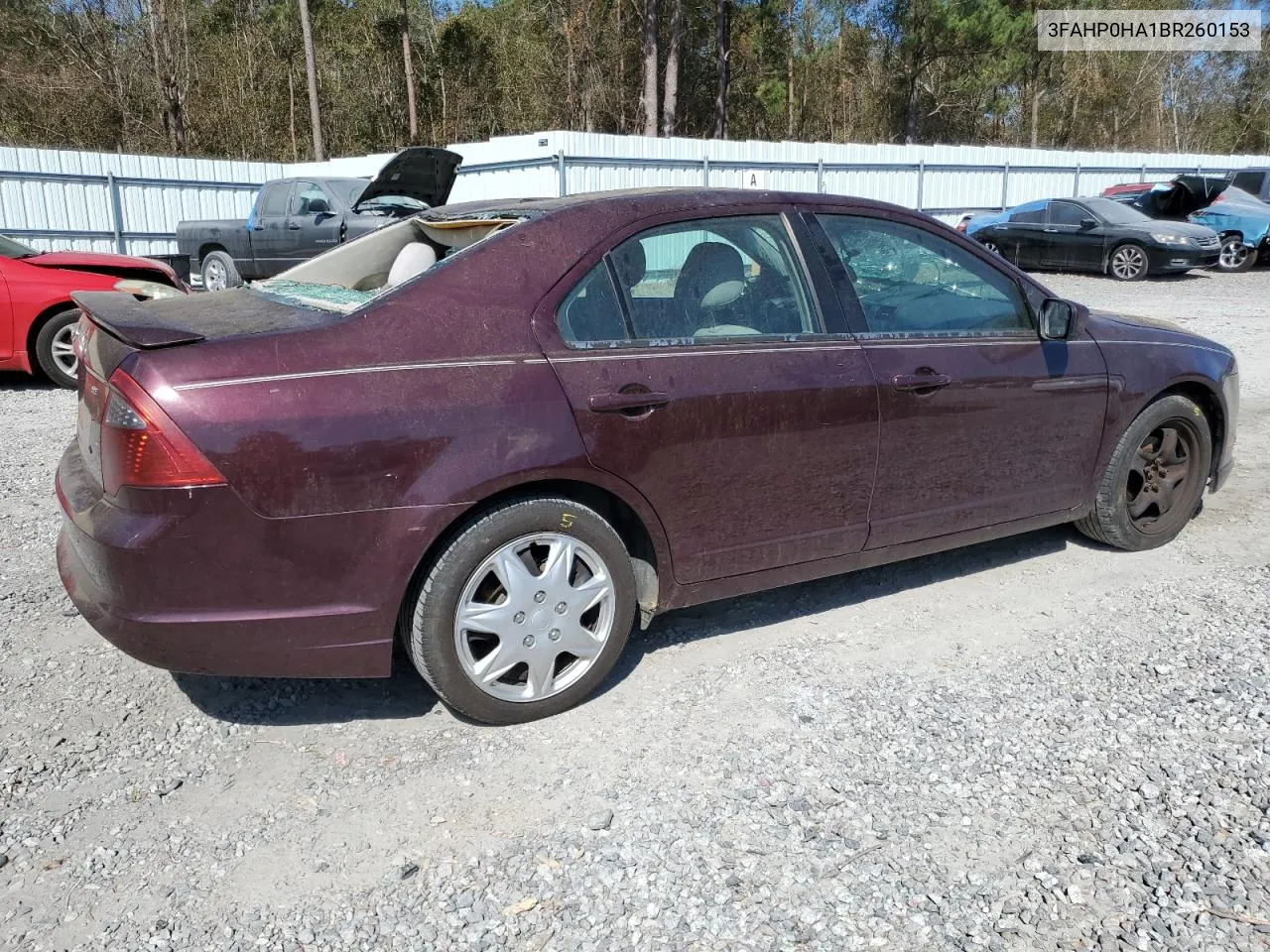 2011 Ford Fusion Se VIN: 3FAHP0HA1BR260153 Lot: 73644014