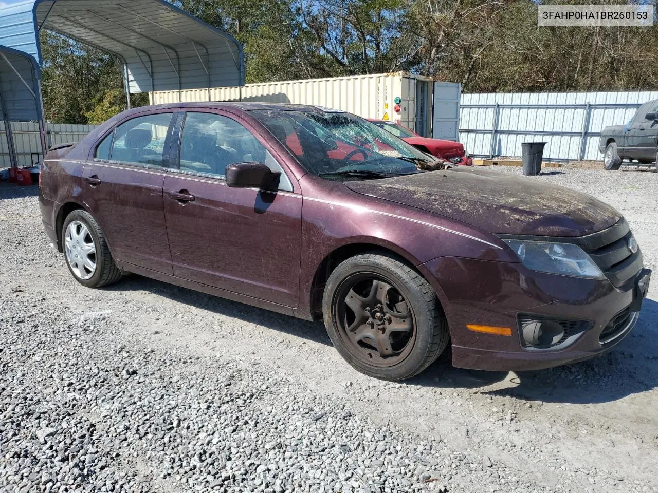 2011 Ford Fusion Se VIN: 3FAHP0HA1BR260153 Lot: 73644014