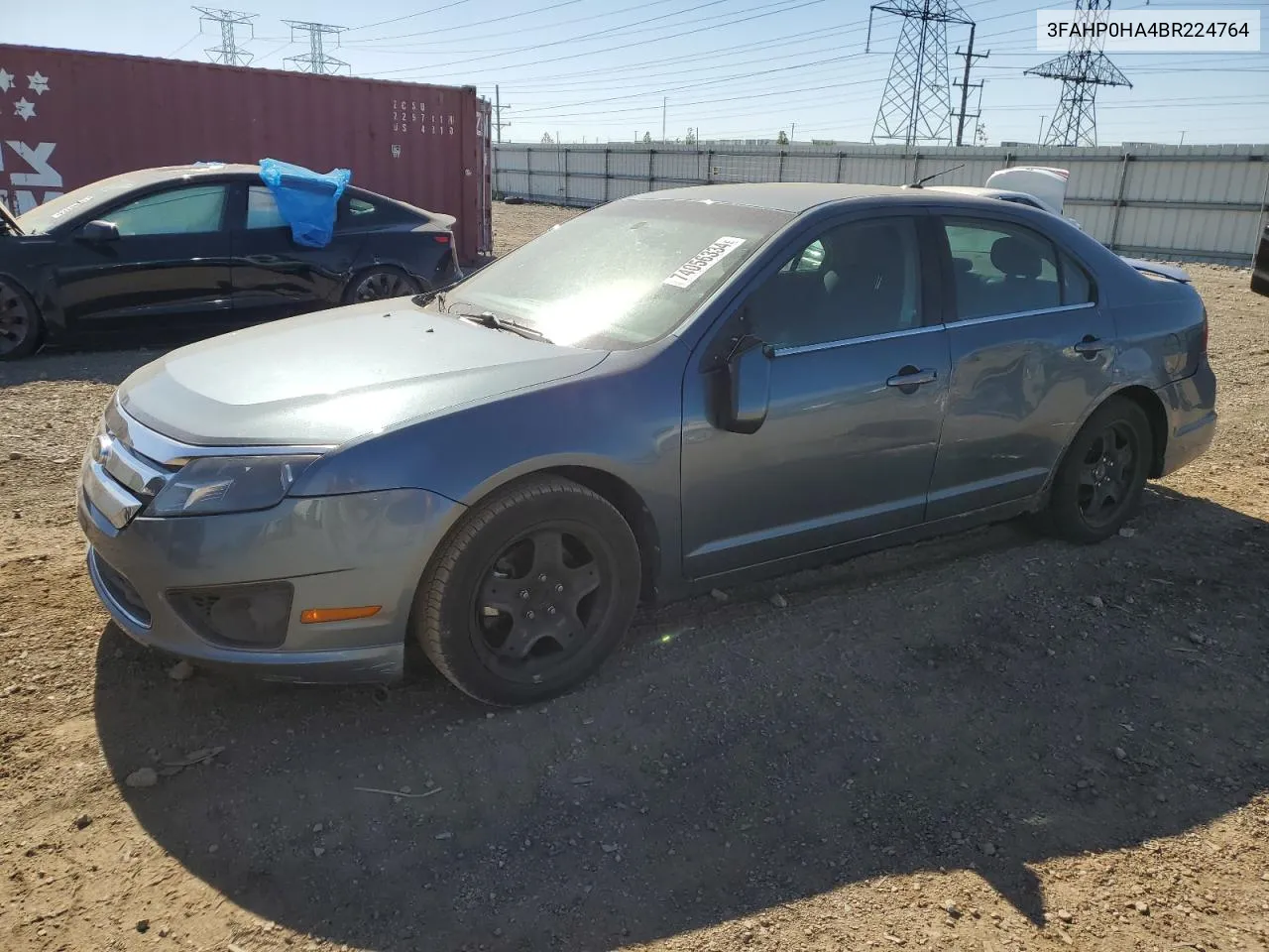 2011 Ford Fusion Se VIN: 3FAHP0HA4BR224764 Lot: 74056334