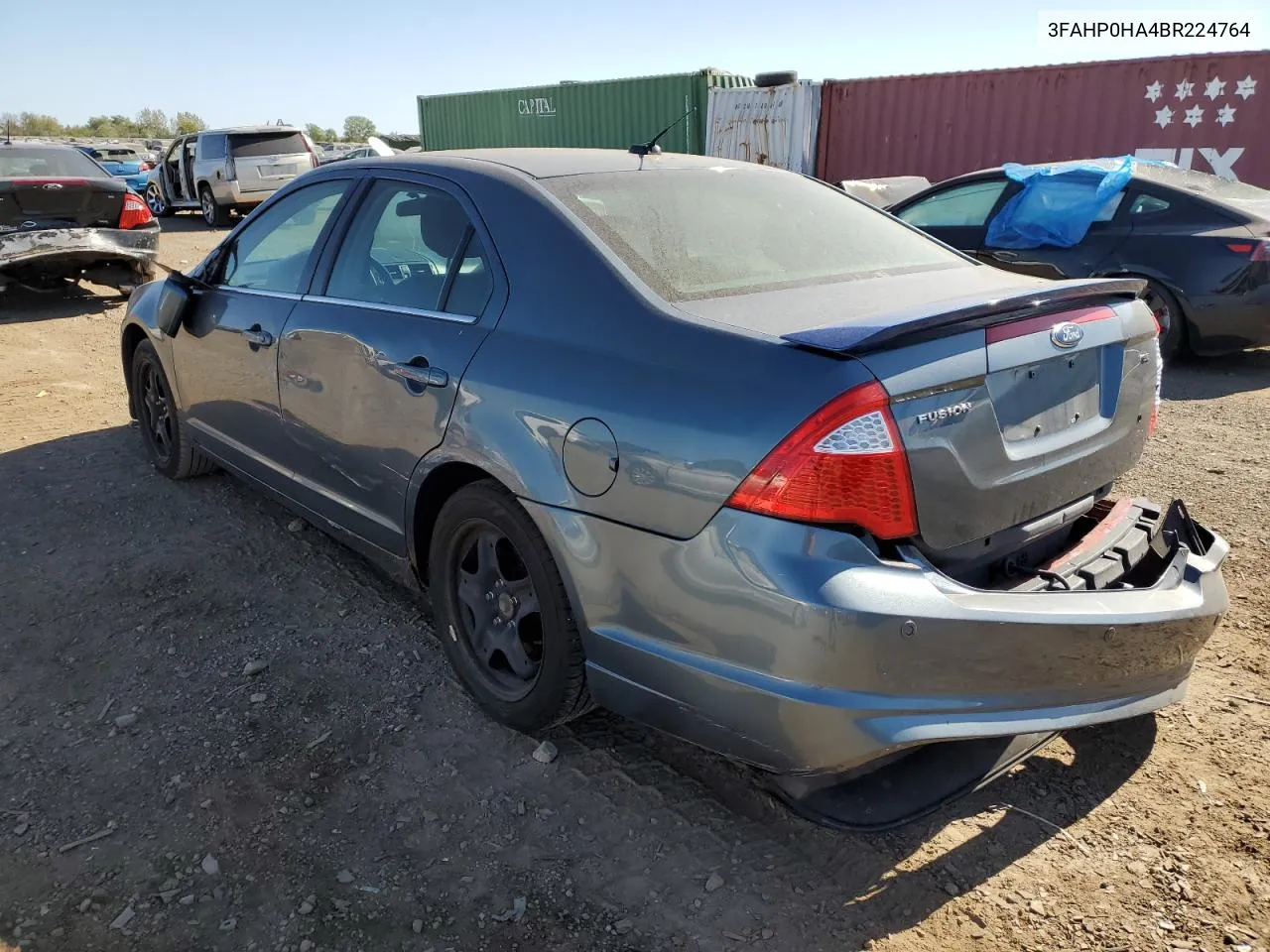 2011 Ford Fusion Se VIN: 3FAHP0HA4BR224764 Lot: 74056334