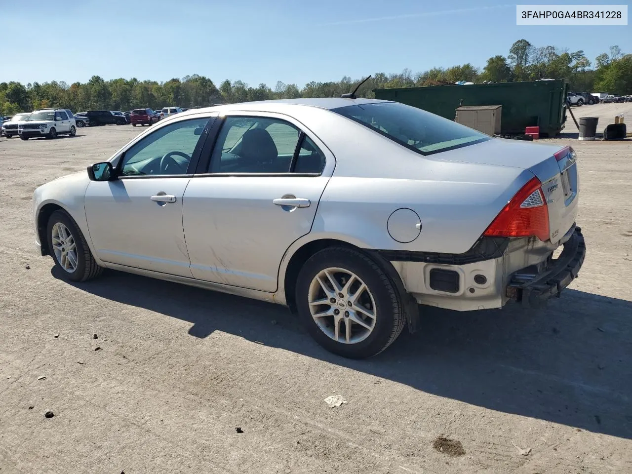 2011 Ford Fusion S VIN: 3FAHP0GA4BR341228 Lot: 74290504