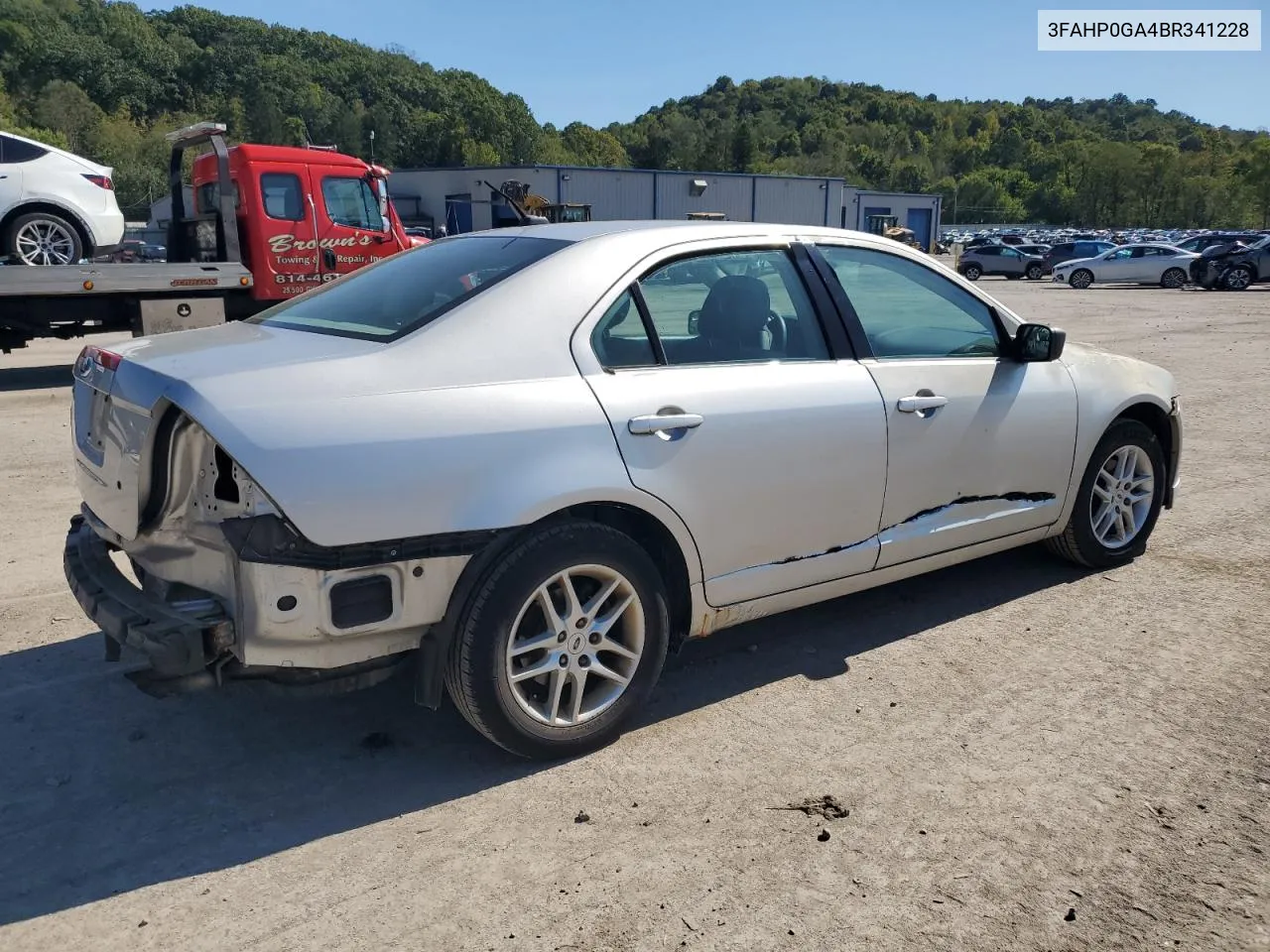 2011 Ford Fusion S VIN: 3FAHP0GA4BR341228 Lot: 74290504